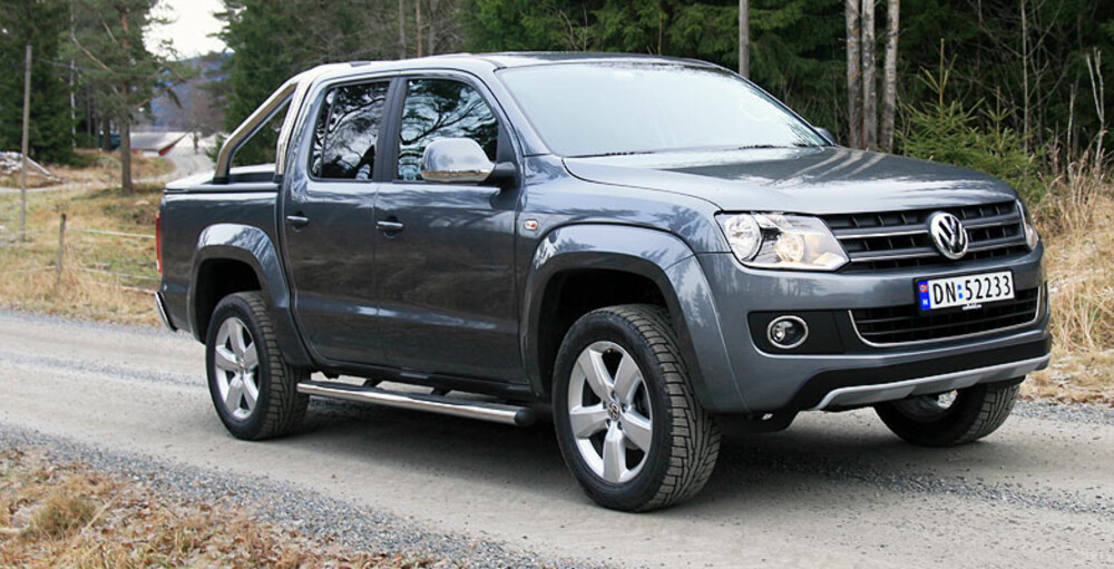 DAGENS: Slik ser Amarok ut i dag. Det er blitt noen endringer på utformingen av grill og tåkelys blant annet. DAGENS: Slik ser Amarok ut i dag. Det er blitt noen endringer på utformingen av grill og tåkelys blant annet.
