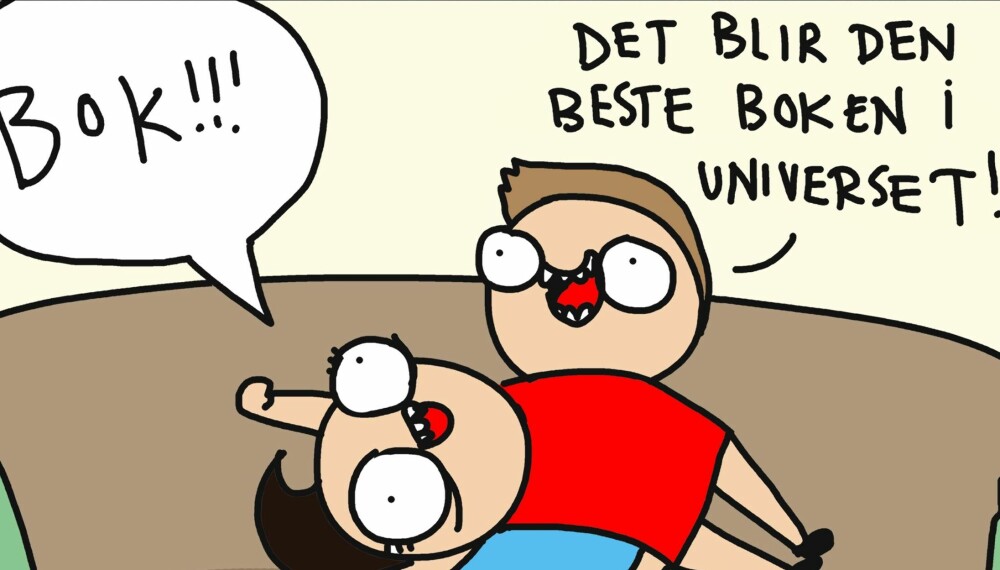 TEGNEHANNEBOKA: I denne stripen som TegneHanne har laget spesielt til Kvinneguiden beskriver hun angst og gleder ved å gi ut sin første bok. TEGNEHANNEBOKA: I denne stripen som TegneHanne har laget spesielt til Kvinneguiden beskriver hun angst og gleder ved å gi ut sin første bok.