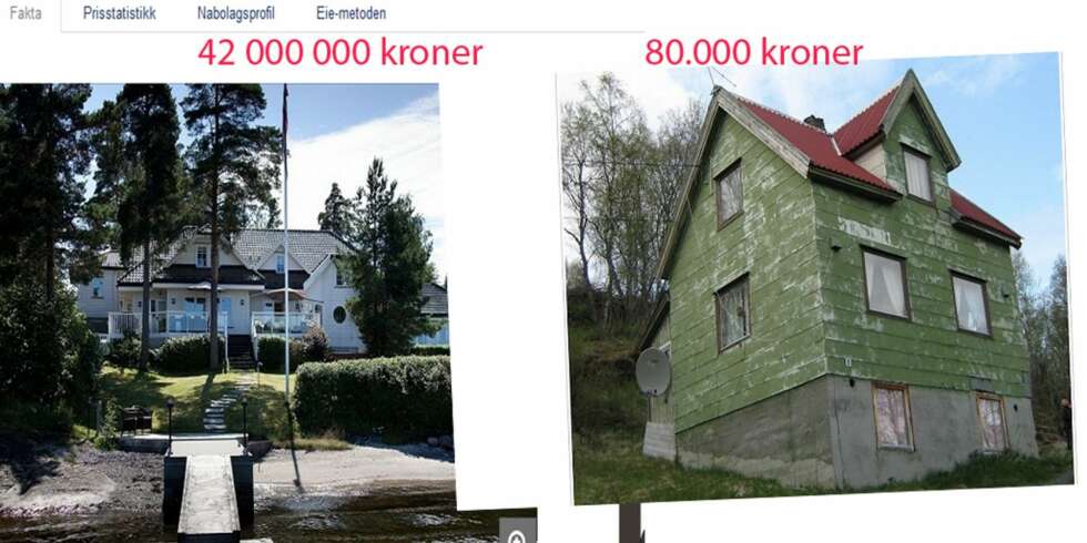 Enebolig på Nesøya til 42 millioner kroner eller et oppussingsobjekt på Ballangen til 80.000 kroner? Enebolig på Nesøya til 42 millioner kroner eller et oppussingsobjekt på Ballangen til 80.000 kroner?