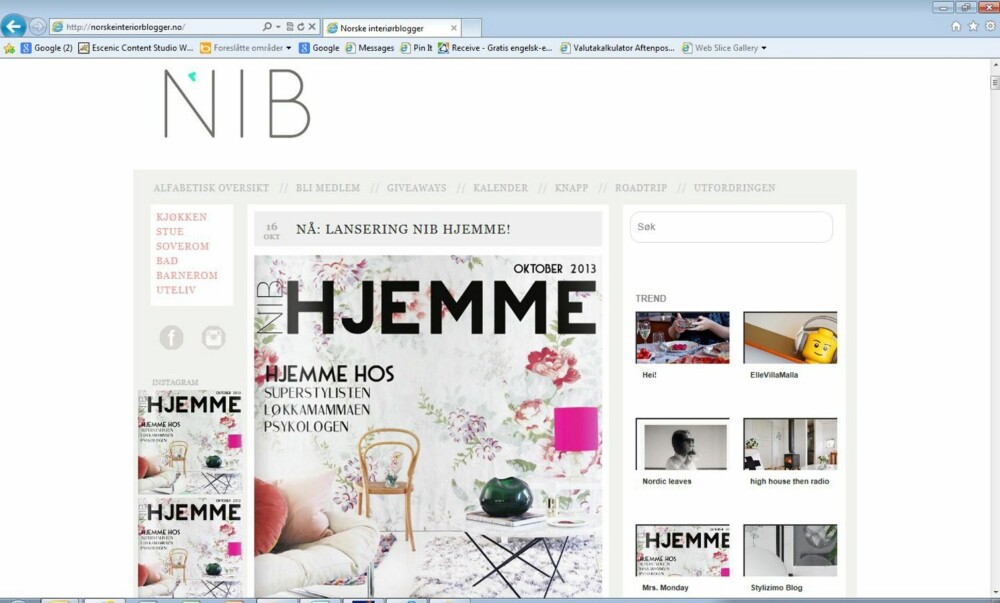 DIN STEMME: Finn din personlige stemme, råder jentene bak Norske interiørbloggere (NIB). DIN STEMME: Finn din personlige stemme, råder jentene bak Norske interiørbloggere (NIB).