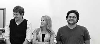 DET KREATIVE TEAMET: Arkitekt Francesc Planas Penadès er fra Barcelona, Marit Haugen Stabell er fra Oslo og Francisco Kocourek er fra Buenos Aires. DET KREATIVE TEAMET: Arkitekt Francesc Planas Penadès er fra Barcelona, Marit Haugen Stabell er fra Oslo og Francisco Kocourek er fra Buenos Aires.