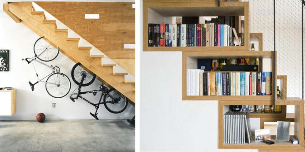 TENK NYTT: Det kan være et smart trekk å utnytte plassen under trappen til oppbevaring. TENK NYTT: Det kan være et smart trekk å utnytte plassen under trappen til oppbevaring.