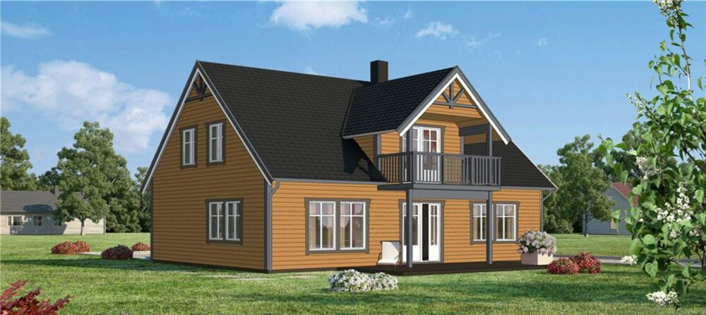 NYANSERT: Når huset er malt i tre avdempede farger som passer godt sammen, blir det mindre harde overganger og lettere å se husets arkitektur. NYANSERT: Når huset er malt i tre avdempede farger som passer godt sammen, blir det mindre harde overganger og lettere å se husets arkitektur.
