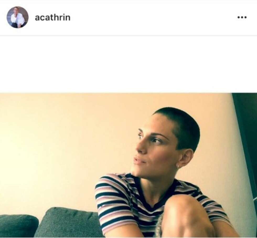 LESBE: En ukjent fyr kommenterte på dette bildet at alle nå kan se at Ann Cathrin er lesbe. LESBE: En ukjent fyr kommenterte på dette bildet at alle nå kan se at Ann Cathrin er lesbe.