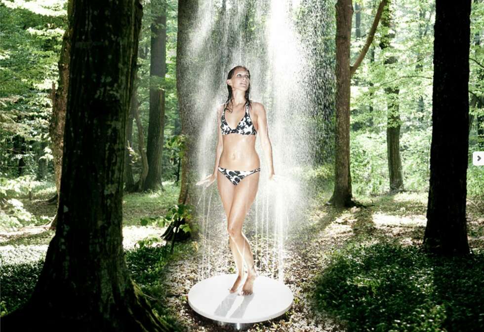 FOTBRETT OG DUSJHODE I ETT: Viteo Shower tilbyr en annerledes måte å dusje på. FOTBRETT OG DUSJHODE I ETT: Viteo Shower tilbyr en annerledes måte å dusje på.