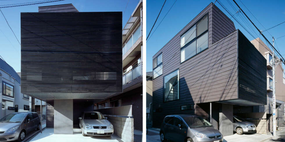 LANGT OG SMALT: For å passe på tomten, som lå inneklemt mellom andre byhus, tegnet arkitektene et hus som strekker seg bakover og er lukket mot veien foran. LANGT OG SMALT: For å passe på tomten, som lå inneklemt mellom andre byhus, tegnet arkitektene et hus som strekker seg bakover og er lukket mot veien foran.