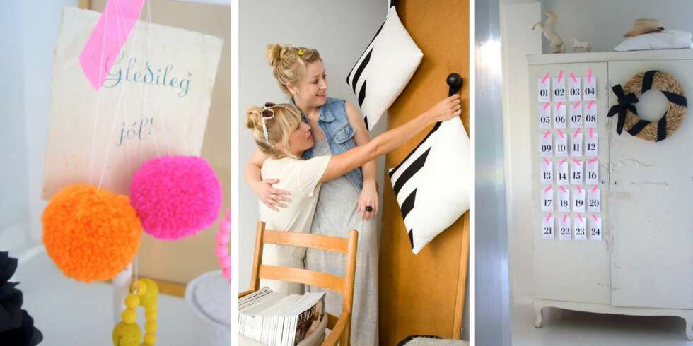 Dotty Love består av Hilde Mork (t.v) og Linn Karen Førland (t.h). Her ser vi bilde av Hildes fargespreke julepyntede hjem i Skien. Dotty Love består av Hilde Mork (t.v) og Linn Karen Førland (t.h). Her ser vi bilde av Hildes fargespreke julepyntede hjem i Skien.
