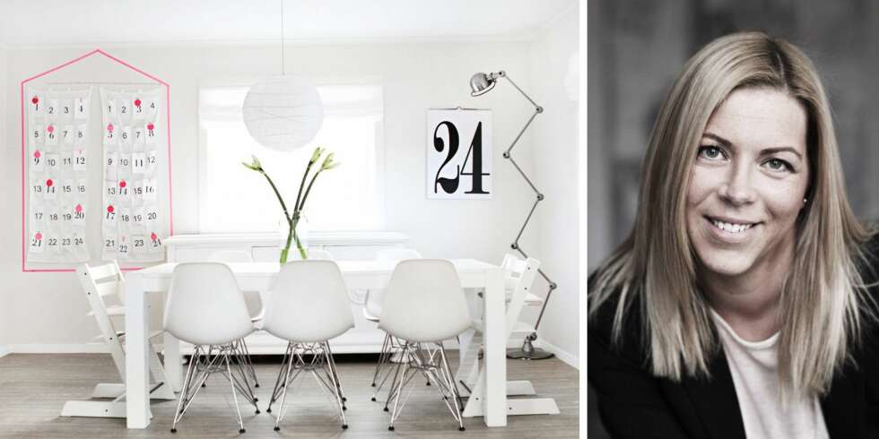 Heidi Marie Sperre Flesland aka Frufly blogger fra sin enebolig i Bergen. Julepynten er enkel og består av lys, hjemmelagede snøkrystaller og rosa fremfor rødt. Heidi Marie Sperre Flesland aka Frufly blogger fra sin enebolig i Bergen. Julepynten er enkel og består av lys, hjemmelagede snøkrystaller og rosa fremfor rødt.