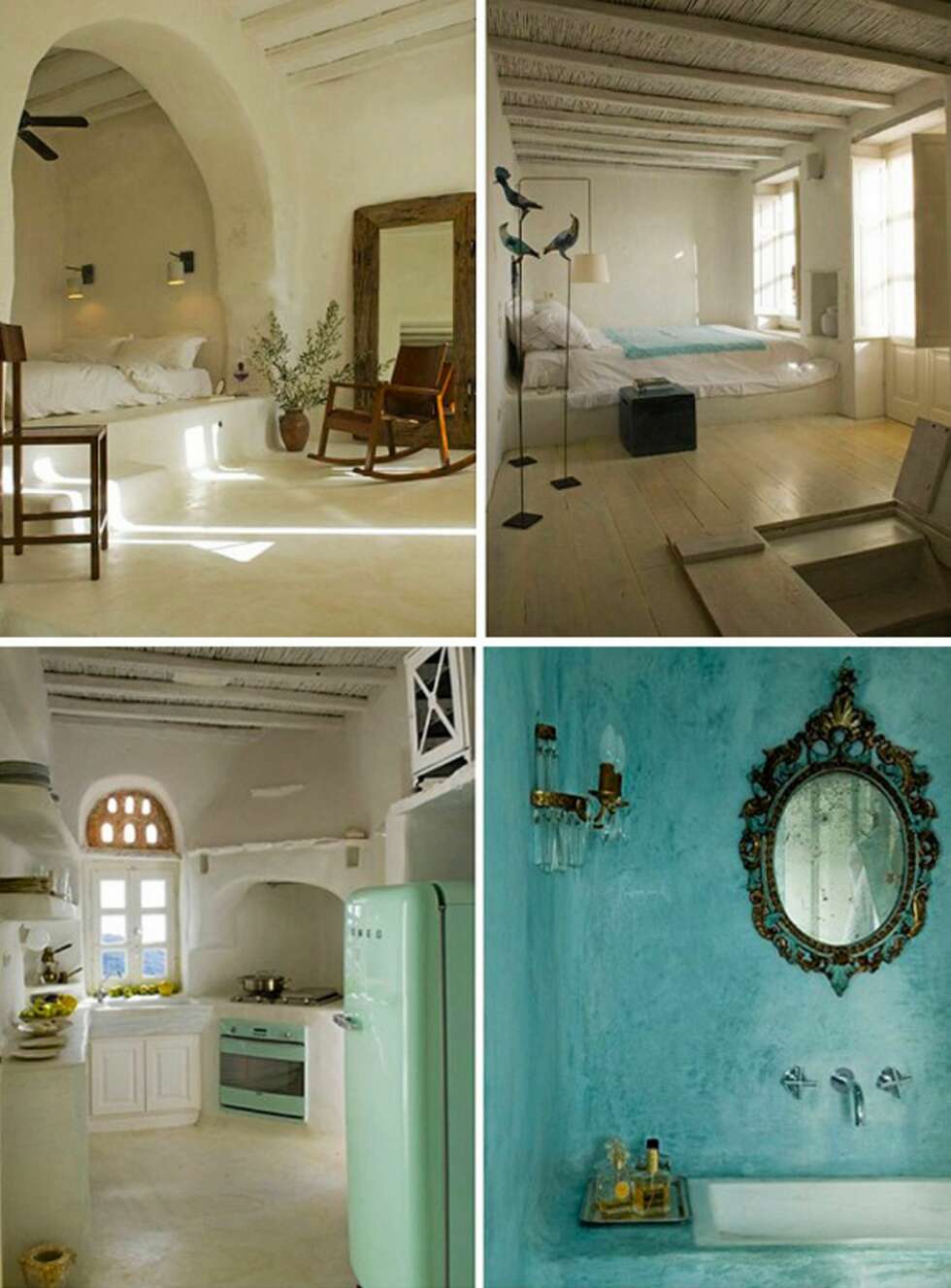 IVARETA DET GAMLE: De greske husene er innredet enkelt for å ivareta den originale arkitekturen og uttrykket. Turkise innslag frisker opp det hvite uttrykket. IVARETA DET GAMLE: De greske husene er innredet enkelt for å ivareta den originale arkitekturen og uttrykket. Turkise innslag frisker opp det hvite uttrykket.