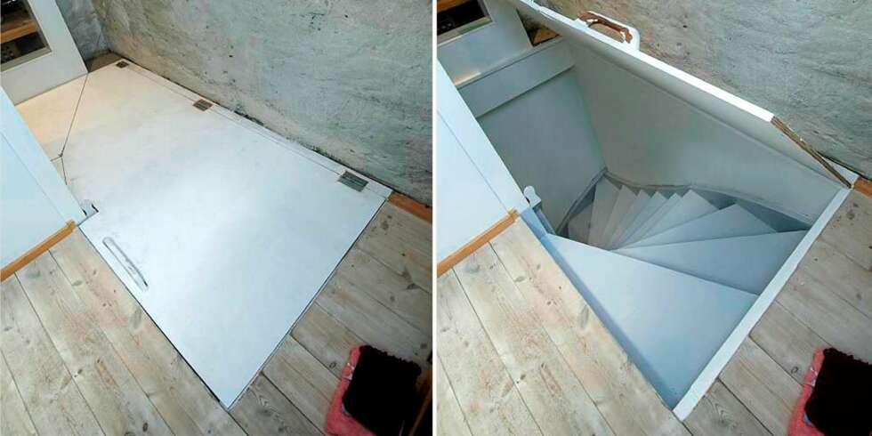 AVSKJERMING: Lag en smart avskjerming med liggende dør mellom loft og etasjen under. AVSKJERMING: Lag en smart avskjerming med liggende dør mellom loft og etasjen under.