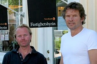 Källén (t.v.) og Jacobsson forteller at det er andre regler som gjelder for budgivning i Sverige enn i Norge. Källén (t.v.) og Jacobsson forteller at det er andre regler som gjelder for budgivning i Sverige enn i Norge.