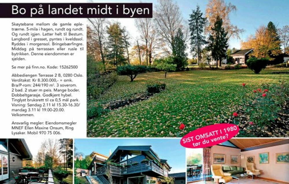 ANNERLEDES: Slik valgte Anders Madsen å presentere foreldrenes bolig når den skulle selges. Boligen ble solgt på én visning. ANNERLEDES: Slik valgte Anders Madsen å presentere foreldrenes bolig når den skulle selges. Boligen ble solgt på én visning.