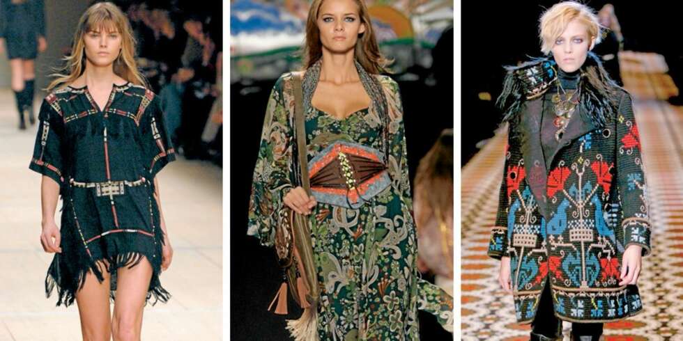 ETNISK MIKS: Designerne Isbabel Marant, Diane von Furstenberg og Gucci har alle latt seg inspirere av den globale moten. ETNISK MIKS: Designerne Isbabel Marant, Diane von Furstenberg og Gucci har alle latt seg inspirere av den globale moten.