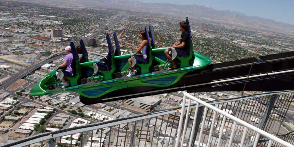 GOD UTSIKT: Fra denne vognen kan du nyte utsikten over Las Vegas i 264 meters høyde. GOD UTSIKT: Fra denne vognen kan du nyte utsikten over Las Vegas i 264 meters høyde.