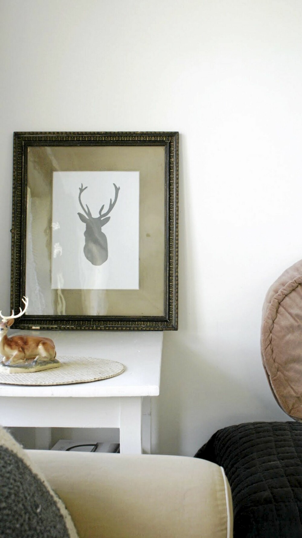 HJEMMELAGET KUNST: Bloggeren Noralill har laget dette morsomme bildet av et reinsdyrhode. HJEMMELAGET KUNST: Bloggeren Noralill har laget dette morsomme bildet av et reinsdyrhode.