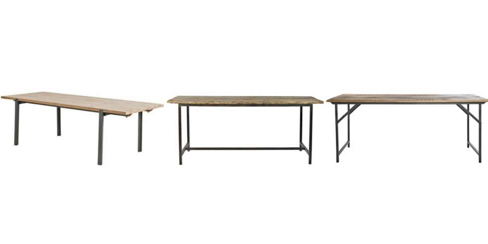 RØFT OG INDUSTRIELT: Fra venstre: Living kr 3995, Nordal kr 4400, House Doctor kr 6375 RØFT OG INDUSTRIELT: Fra venstre: Living kr 3995, Nordal kr 4400, House Doctor kr 6375