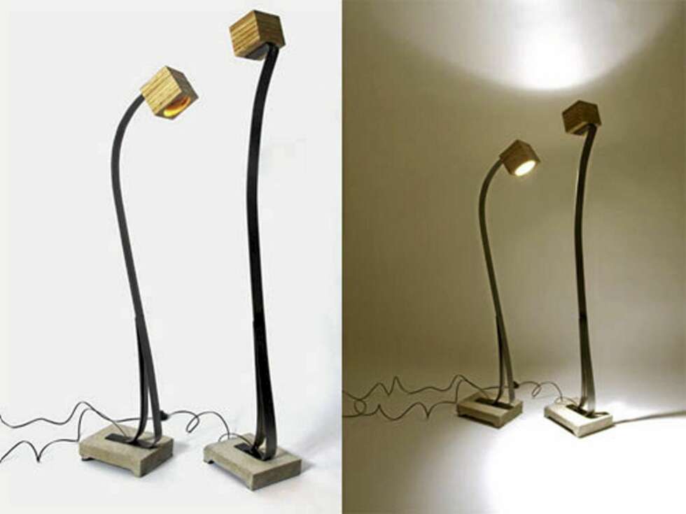 GRASIØS: Stalb lighting har en grasiøs holdning og en resirkulert lampeskjerm i finer. GRASIØS: Stalb lighting har en grasiøs holdning og en resirkulert lampeskjerm i finer.