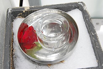 TELYSLYKT. Bruker du mindre boller får du en dekorativ telysholder. Her er det satt i en solid telysholder i glass som lager åpningen til telyset. Pass på at boller og kar tåler minusgrader. TELYSLYKT. Bruker du mindre boller får du en dekorativ telysholder. Her er det satt i en solid telysholder i glass som lager åpningen til telyset. Pass på at boller og kar tåler minusgrader.