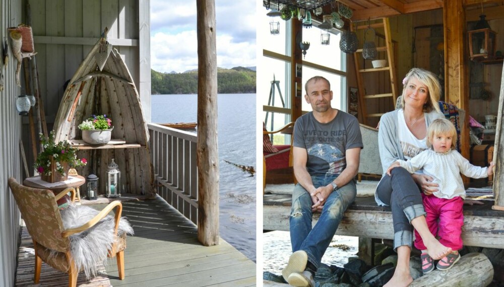 KORTREIST GLEDE: Jørund, Mona og lille Selma trenger ikke å dra langt for å nyte hyttelivets gleder. Når båten er sjøsatt om våren, gjøres naustet om til hytte. KORTREIST GLEDE: Jørund, Mona og lille Selma trenger ikke å dra langt for å nyte hyttelivets gleder. Når båten er sjøsatt om våren, gjøres naustet om til hytte.