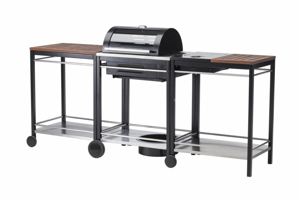 KLASEN: Utekjøkken fra Ikea kan fås i flere moduler. Gassgrillen har sidebrenner og trillebord. Materialet er i plast og hyllen under er i rustfritt stål. Pris: kr 3935, ikea.com KLASEN: Utekjøkken fra Ikea kan fås i flere moduler. Gassgrillen har sidebrenner og trillebord. Materialet er i plast og hyllen under er i rustfritt stål. Pris: kr 3935, ikea.com