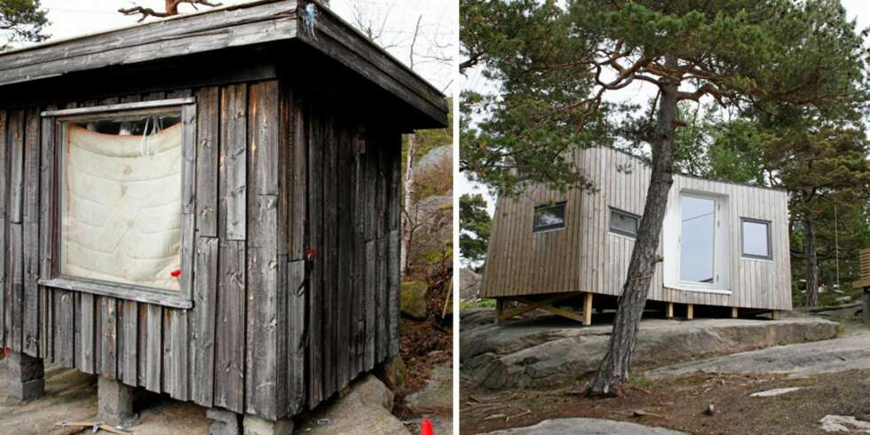 FØR OG ETTER: På Kråkerøy ved Fredrikstad ble den utslitte uteboden forvandlet til et moderne anneks. FØR OG ETTER: På Kråkerøy ved Fredrikstad ble den utslitte uteboden forvandlet til et moderne anneks.