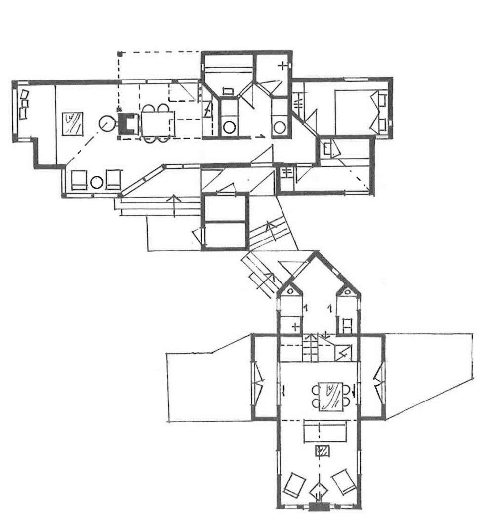 HJØRNEREDET: Byggeår: 1986 og 2012. Størrelse: 46 kvadratmeter, pluss hems. Annekset er på 36 kvm.
Arkitekt: Ragnar Osnes
Rominndeling: To soverom,
bad, vaskerom, badstue,
kjøkken, stue og hems.
Anneks: To soverom, kjøkken, stue og bad.
Fasiliteter: Strøm og biodo. HJØRNEREDET: Byggeår: 1986 og 2012. Størrelse: 46 kvadratmeter, pluss hems. Annekset er på 36 kvm.
Arkitekt: Ragnar Osnes
Rominndeling: To soverom,
bad, vaskerom, badstue,
kjøkken, stue og hems.
Anneks: To soverom, kjøkken, stue og bad.
Fasiliteter: Strøm og biodo.