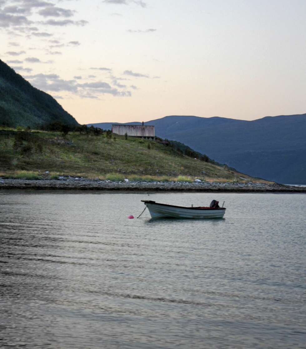 FARVEL TIL LYNGSALPENE: Fra sjøsiden ser du hvordan Kvien-hytta kryper sammen tett ned mot terrenget. Dette er arkitektur som ikke skaper visuell støy i naturen. FARVEL TIL LYNGSALPENE: Fra sjøsiden ser du hvordan Kvien-hytta kryper sammen tett ned mot terrenget. Dette er arkitektur som ikke skaper visuell støy i naturen.