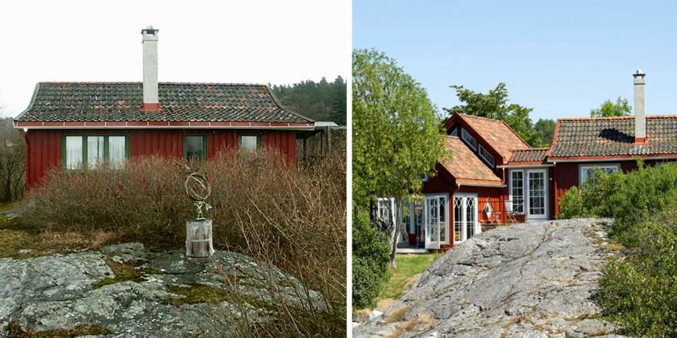 Herlig forvandling: Den opprinnelige hytta ble kalt Lysthuset, men etter dagens krav til lys og utsikt, passer nok den betegnelsen bedre på den nye delen. På den måten er den opprinnelige hyttas hovedidé videreført. Herlig forvandling: Den opprinnelige hytta ble kalt Lysthuset, men etter dagens krav til lys og utsikt, passer nok den betegnelsen bedre på den nye delen. På den måten er den opprinnelige hyttas hovedidé videreført.