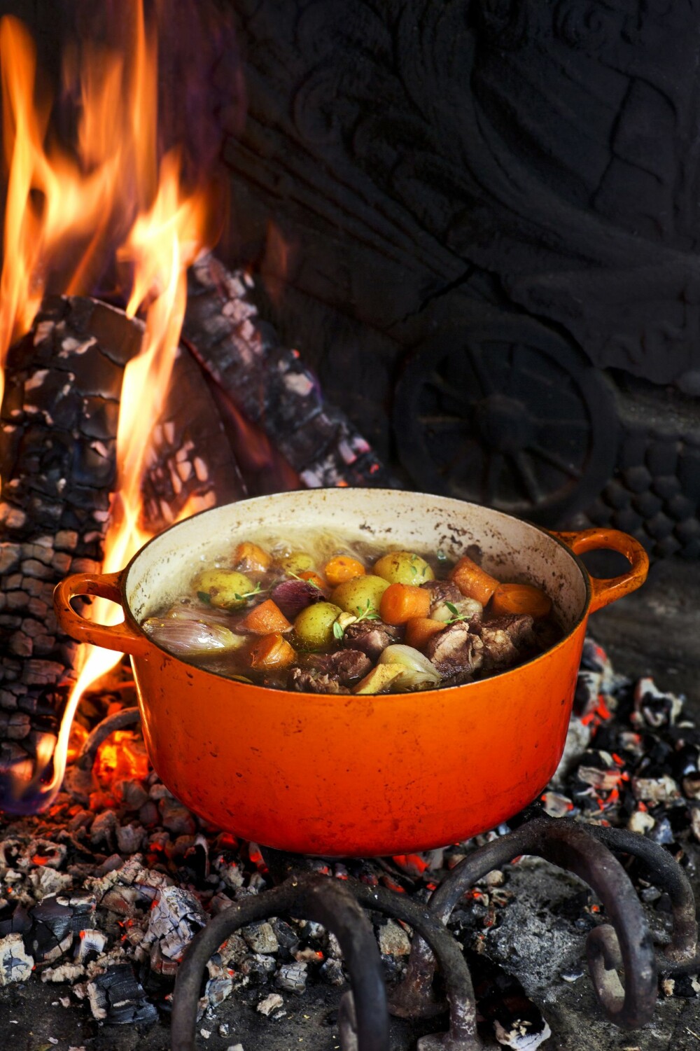 KJØTTGRYTE MED ØL: 1 kg høyrygg av okse, 300 g småløk, 200 g sjampinjong, 4 gulrøtter, 1–2 laurbærblad, 3 dl oksekraft, 5 dl mørkt øl, salt og pepper. FOTO: Nadin Martinuzzi KJØTTGRYTE MED ØL: 1 kg høyrygg av okse, 300 g småløk, 200 g sjampinjong, 4 gulrøtter, 1–2 laurbærblad, 3 dl oksekraft, 5 dl mørkt øl, salt og pepper. FOTO: Nadin Martinuzzi