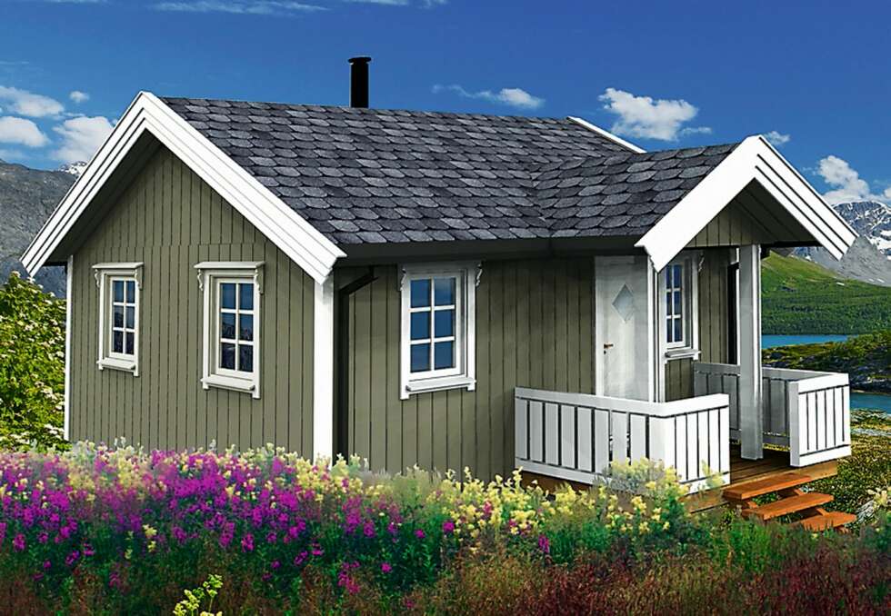 Modell: Borgar. Firma: Ranahytta. Størrelse: 29,1 m². Pris: 266 000 kroner. Innhold: Stue med kjøkken og spiseplass på 16,9 m². Soverom på 4,9 m². Her er det også et lite bad på 2,8 m². Koselig anneks bygget i tradisjonell stil. Modell: Borgar. Firma: Ranahytta. Størrelse: 29,1 m². Pris: 266 000 kroner. Innhold: Stue med kjøkken og spiseplass på 16,9 m². Soverom på 4,9 m². Her er det også et lite bad på 2,8 m². Koselig anneks bygget i tradisjonell stil.