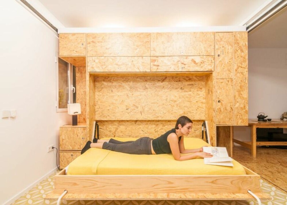 UTBRETTBAR: Dette huset har plass til alt man trenger for å bo komfortabelt - bare ikke på en gang. FOTO: Javier de Paz García UTBRETTBAR: Dette huset har plass til alt man trenger for å bo komfortabelt - bare ikke på en gang. FOTO: Javier de Paz García