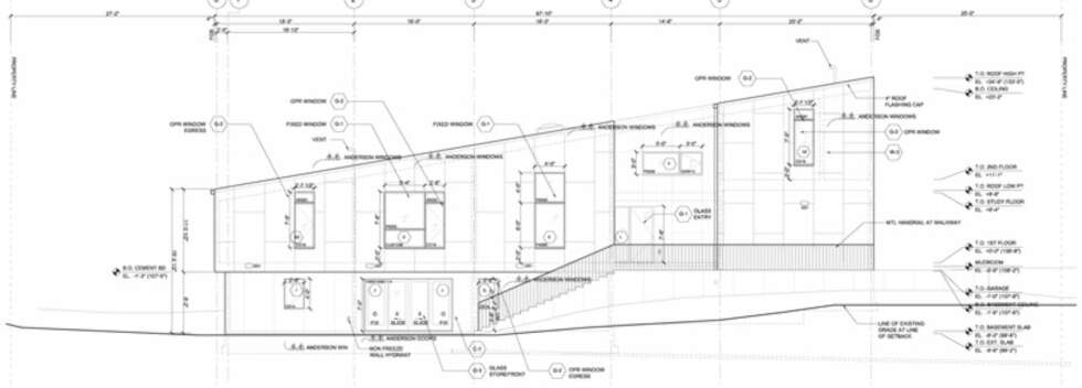 SLIK FUNGERER HUSET: Smal tomt som skråner, slik løste arkitekten utfordringen. SLIK FUNGERER HUSET: Smal tomt som skråner, slik løste arkitekten utfordringen.