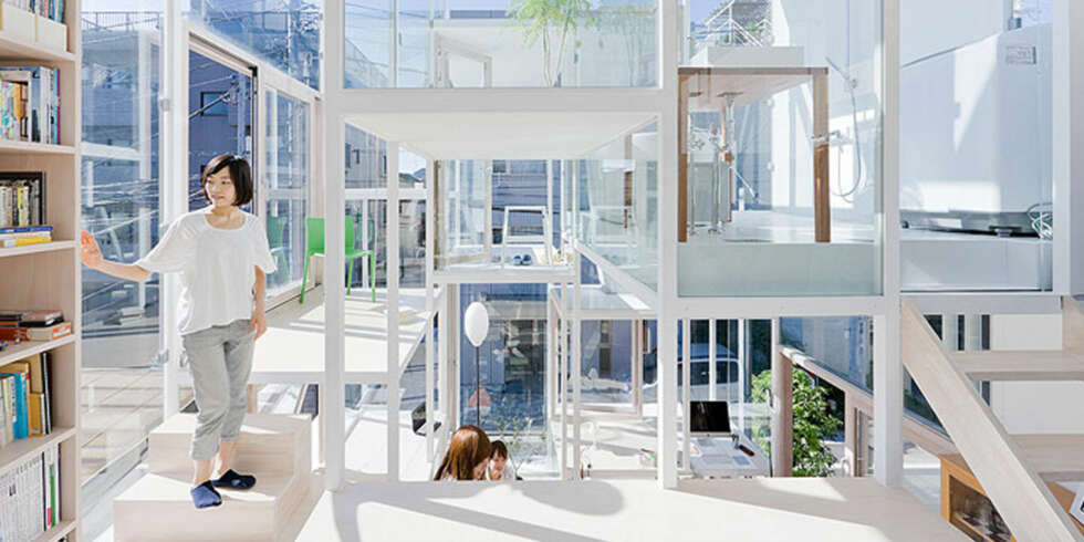 21 ETASJER: Arkitektene ville skape en følelse av at man var nomader i eget hjem. 21 ETASJER: Arkitektene ville skape en følelse av at man var nomader i eget hjem.