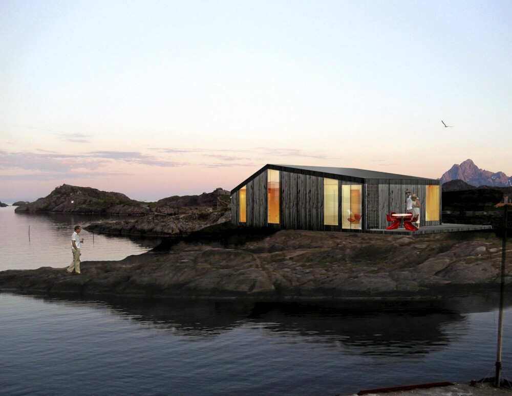 WOW: 810-modellen i Blåtann-serien fra NSW Arkitekter og Vikinghytter åpner seg med store glassflater mot naturen. WOW: 810-modellen i Blåtann-serien fra NSW Arkitekter og Vikinghytter åpner seg med store glassflater mot naturen.
