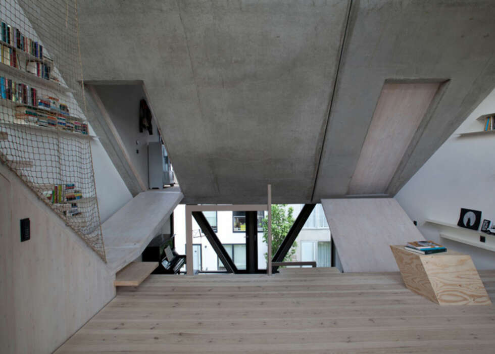 SOVEROM: Inne i betongklossene ligger huset soverom. SOVEROM: Inne i betongklossene ligger huset soverom.