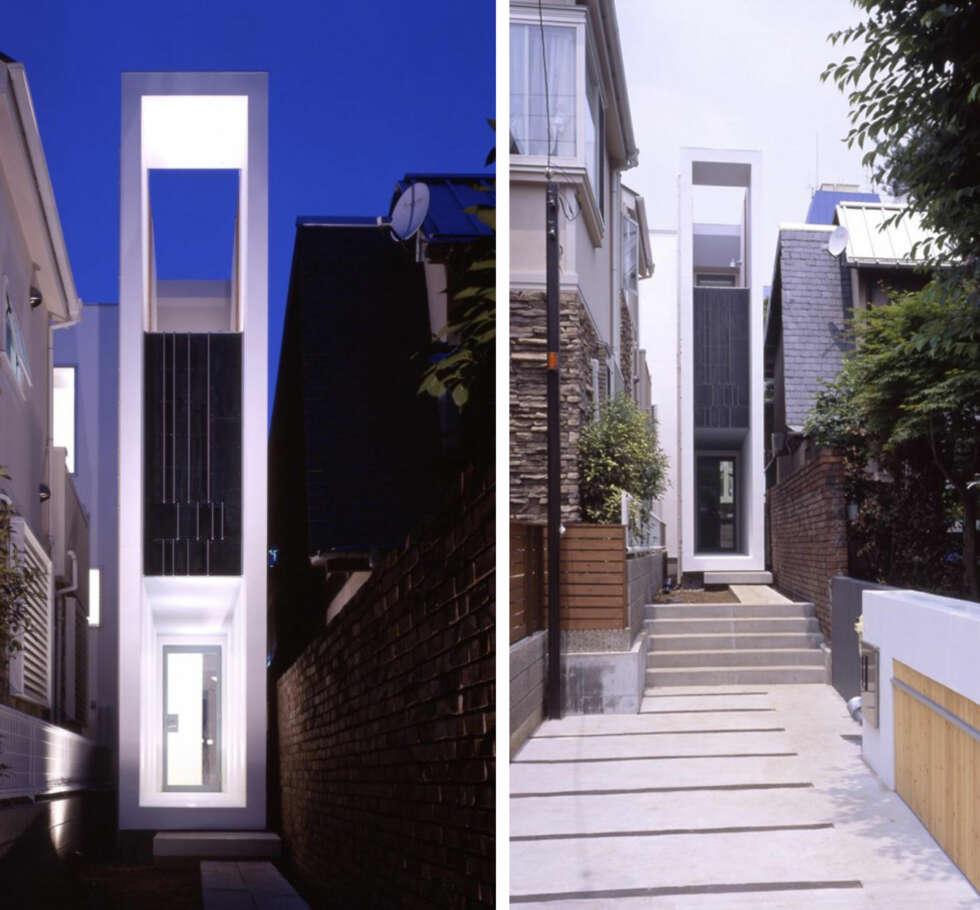 SOM EN FLAGGSTANG: Det er ikke vanskelig å skjønne hvorfor dette huset kalles "Flagpole House". SOM EN FLAGGSTANG: Det er ikke vanskelig å skjønne hvorfor dette huset kalles "Flagpole House".