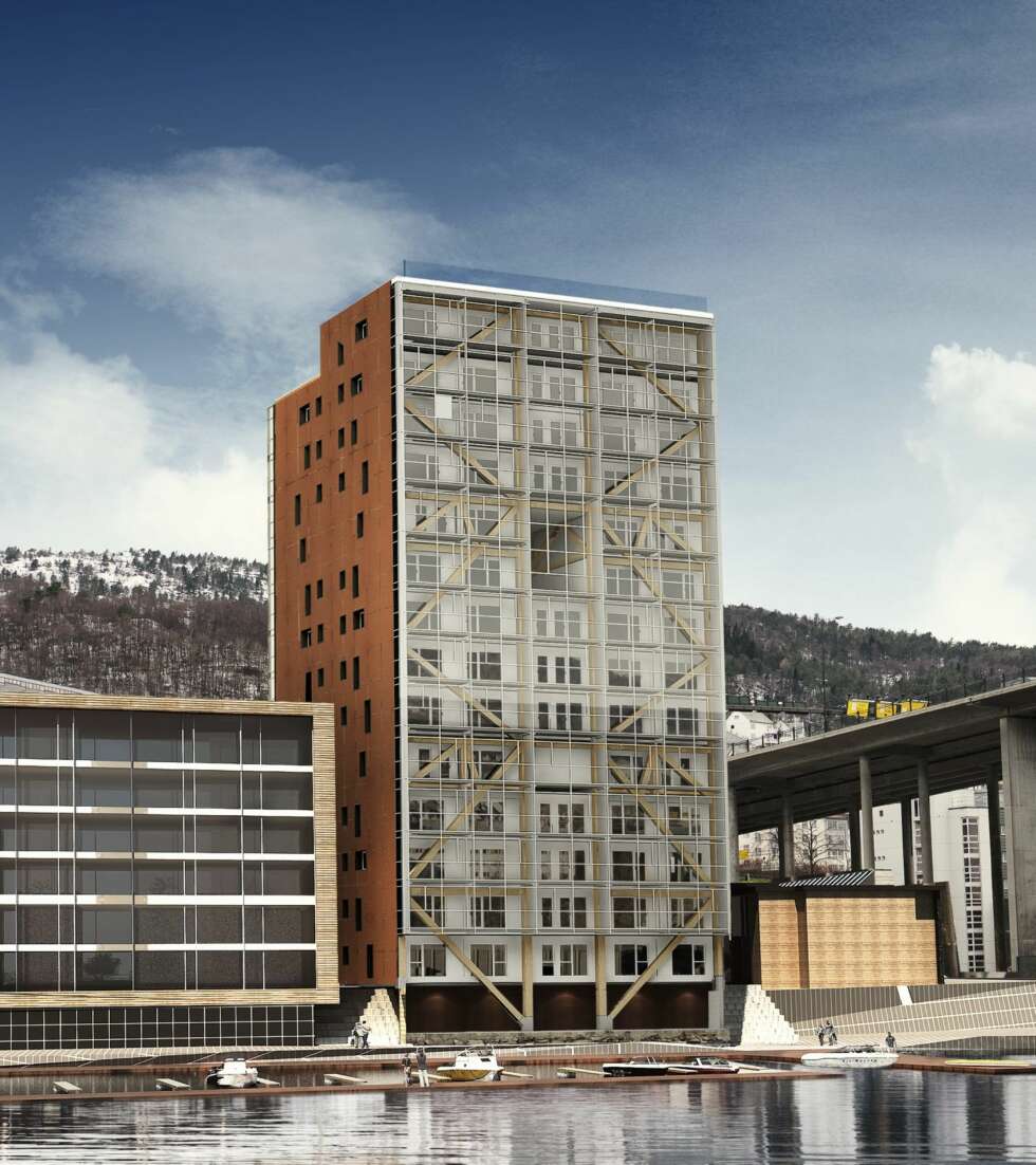 TREET: Trehuset blir et pilotprosjekt som viser hvordan man kan bygge urbane boliger med høy tomteutnyttelse, og samtidig velge materialer som møter fremtidens krav til bærekraft og utslipp av klimagasser. TREET: Trehuset blir et pilotprosjekt som viser hvordan man kan bygge urbane boliger med høy tomteutnyttelse, og samtidig velge materialer som møter fremtidens krav til bærekraft og utslipp av klimagasser.