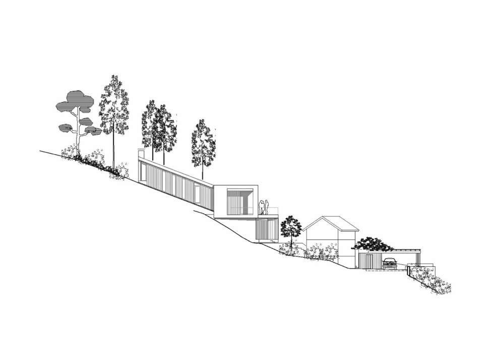 Fasade vest. Hus Rykkin Morfeus arkitekter Fasade vest. Hus Rykkin Morfeus arkitekter