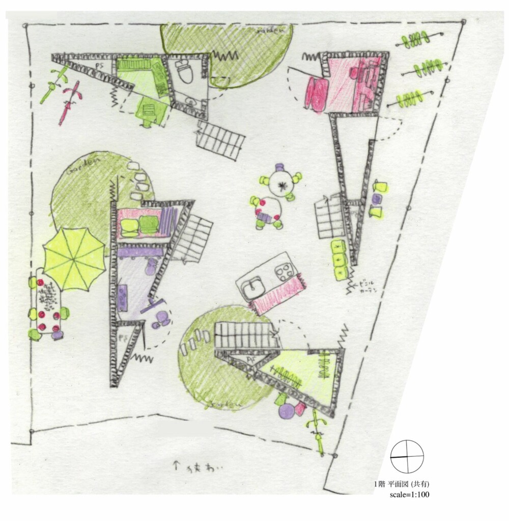 UTFORMING: Det er det japanske arkitektkontoret Ondesign & Partners architect office som har stått for utformingen. Leilighetene er bygget i trekantform. UTFORMING: Det er det japanske arkitektkontoret Ondesign & Partners architect office som har stått for utformingen. Leilighetene er bygget i trekantform.