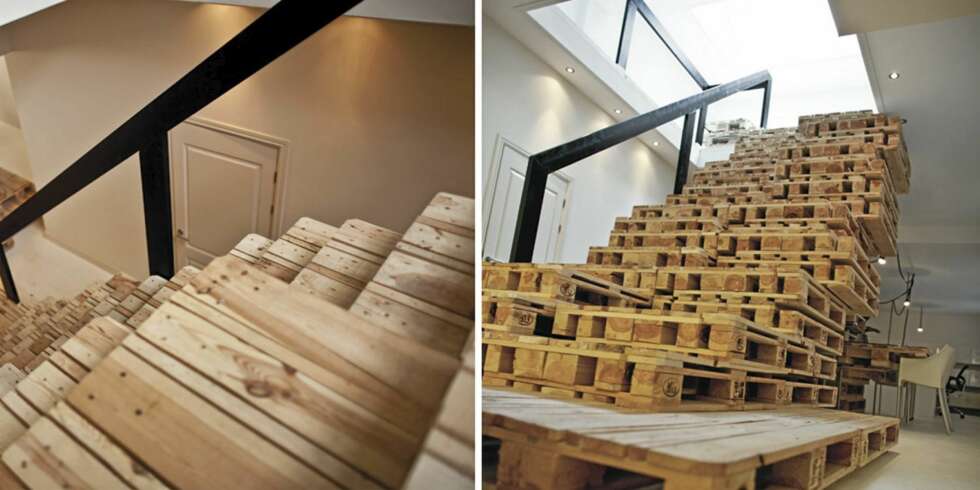 PALLETRAPP: Det finnes nesten ingen ende på hva man kan bruke gode gamle europaller til! PALLETRAPP: Det finnes nesten ingen ende på hva man kan bruke gode gamle europaller til!