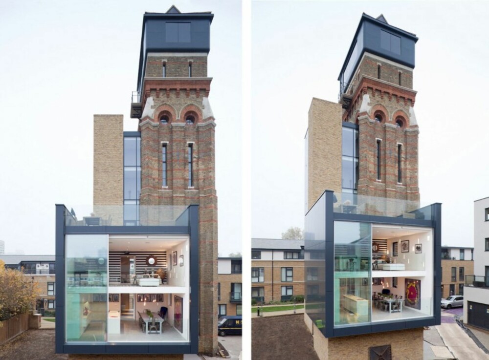 LONDON: Vanntårnet fra 1800-tallet ble moderne luksusbolig. LONDON: Vanntårnet fra 1800-tallet ble moderne luksusbolig.