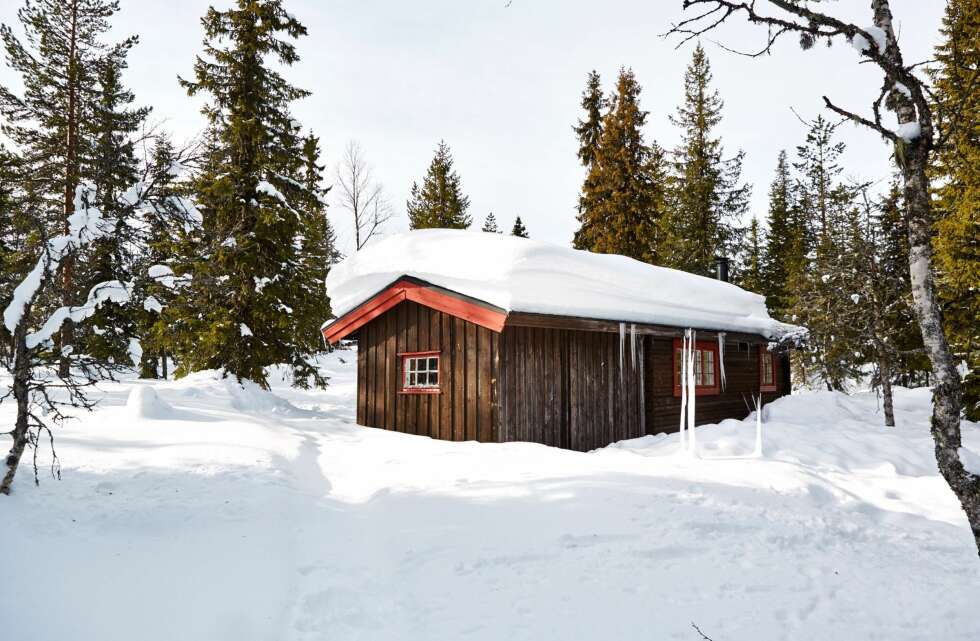 I FRED: Hytta ligger fredelig til, bortsett fra når Birkebeinerrennet går forbi. I FRED: Hytta ligger fredelig til, bortsett fra når Birkebeinerrennet går forbi.