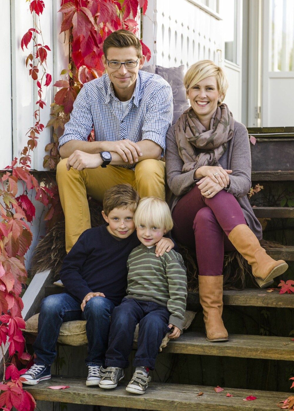 FINT FOR STORE OG SMÅ: Ole-Petter, Vibeke, Theodor og Tidemann nyter uteområdene sine så ofte som mulig. FINT FOR STORE OG SMÅ: Ole-Petter, Vibeke, Theodor og Tidemann nyter uteområdene sine så ofte som mulig.