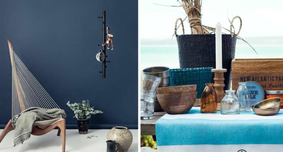 BLÅTT: Noen farger hører alltid sommeren til og blått er en av dem. FOTO: Jotun og H&M Home BLÅTT: Noen farger hører alltid sommeren til og blått er en av dem. FOTO: Jotun og H&M Home