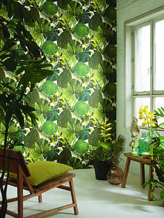 NATUR: Tapeter med botaniske mottiv er veldig in i høst. NATUR: Tapeter med botaniske mottiv er veldig in i høst.