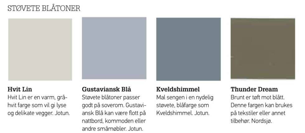 Farger soverom Farger soverom