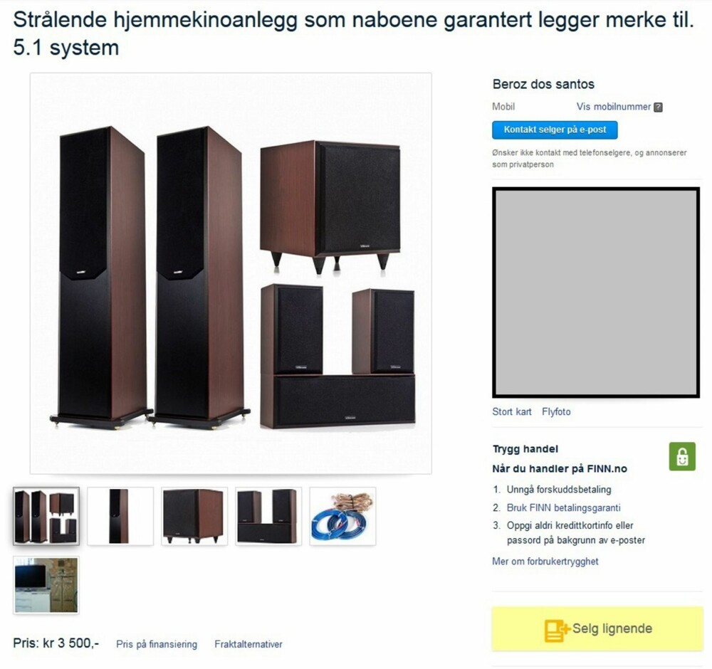NABOLAGETS STOLTHET - ELLER PLAGE: Naboene vil i hvert fall legge merke til dette høyttaleranlegget, lover annonsøren, som mener salgsannonsene må vekke oppsikt. NABOLAGETS STOLTHET - ELLER PLAGE: Naboene vil i hvert fall legge merke til dette høyttaleranlegget, lover annonsøren, som mener salgsannonsene må vekke oppsikt.
