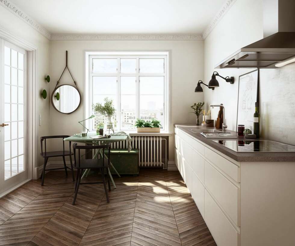 SMÅTT ER GODT: Stadig flere av oss bor smått og urbant, og små boliger er best med små kjøkken. Men vi ønsker ikke å gå på kompromiss med verken stil eller funksjonalitet, så gode løsninger fra kjøkkenleverandøren er et absolutt krav. SMÅTT ER GODT: Stadig flere av oss bor smått og urbant, og små boliger er best med små kjøkken. Men vi ønsker ikke å gå på kompromiss med verken stil eller funksjonalitet, så gode løsninger fra kjøkkenleverandøren er et absolutt krav.