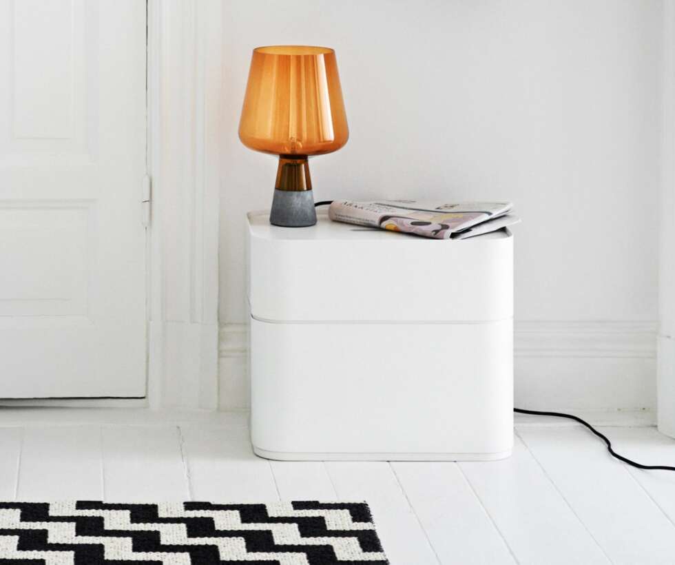 LAMPE I GLASS: Lampen Leimu har Magnus designet for Iittala. LAMPE I GLASS: Lampen Leimu har Magnus designet for Iittala.