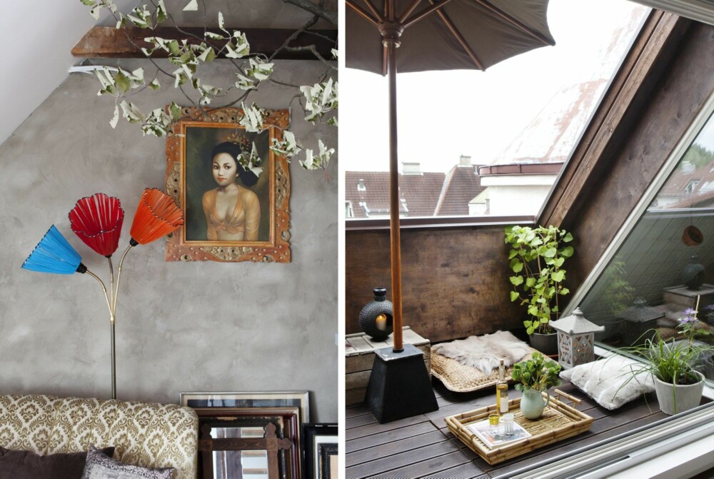 BEACH BUNGALOW: Med utgang til en deilig takterrasse blir feriefølelsen komplett, i alle fall om sommeren. Midt på gulvet sitter en balinesisk buddha og mediterer. Maleriet av den unge piken hang bak disken i en kiosk på Bali. BEACH BUNGALOW: Med utgang til en deilig takterrasse blir feriefølelsen komplett, i alle fall om sommeren. Midt på gulvet sitter en balinesisk buddha og mediterer. Maleriet av den unge piken hang bak disken i en kiosk på Bali.